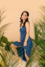 Load image into Gallery viewer, Distressed Olive Leather & Brass Small Circles Earrings