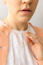 Load image into Gallery viewer, Brushed Brass Heart Necklace