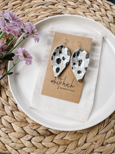 Load image into Gallery viewer, *SALE* Boho Earth Tones Leather Leaf Earrings