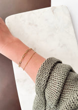 Load image into Gallery viewer, Chain / Paperclip 18K Gold Plated Stainless Steel Bracelets
