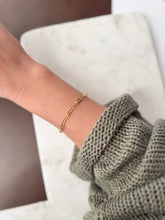 Load image into Gallery viewer, Paperclip Chain 18K Gold Plated Stainless Steel Bracelet