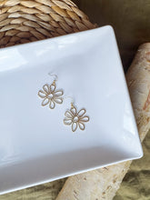 Load image into Gallery viewer, Whimsical Daisy Brass Earrings