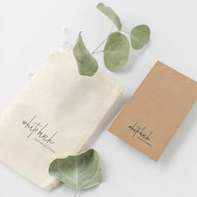 Load image into Gallery viewer, Mini Black Leather & Brass Stacked Half Moon Dangle Earrings