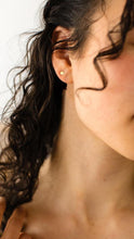 Load image into Gallery viewer, Mini Brass Hexagon Stud Earrings