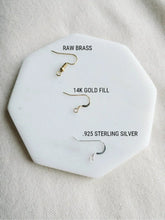Load image into Gallery viewer, Brass Stacked Half Moon Large Statement Earrings