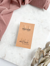 Load image into Gallery viewer, Mini Silver Geometric Rainbow Earrings