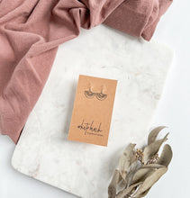 Load image into Gallery viewer, Mini Silver Geometric Rainbow Earrings