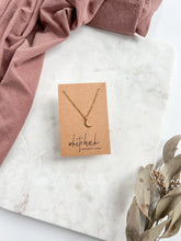 Load image into Gallery viewer, Raw Brass Crescent Moon Necklace