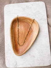 Load image into Gallery viewer, Paperclip Chain 18K Gold Plated Stainless Necklace