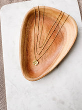 Load image into Gallery viewer, Triple Chain Hammered Disc 18K Gold Plated Stainless Steel Necklace