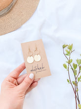 Load image into Gallery viewer, Brass Small Circle Earrings