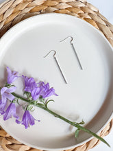 Load image into Gallery viewer, Silver Bar Earrings