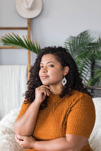 Load image into Gallery viewer, *SALE* Boho Aztec Black and White Print Cork Leather Earrings With Raw Brass Hook