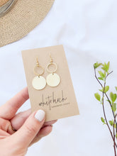 Load and play video in Gallery viewer, Brass Small Circle Earrings