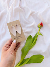 Load and play video in Gallery viewer, Nude Blush Pink Leather Leaf Earrings