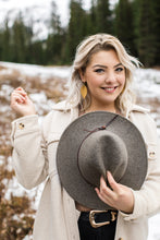 Load image into Gallery viewer, Oak Textured Leather Leaf Earrings