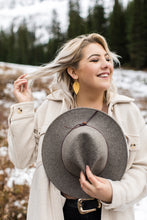 Load image into Gallery viewer, Oak Textured Leather Leaf Earrings