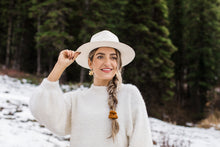 Load image into Gallery viewer, Brass Sparkle Statement Earrings