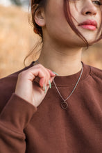 Load image into Gallery viewer, Silver Circle Necklace