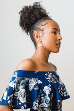 Load image into Gallery viewer, Brass Half Moon Circle Statement Earrings