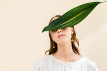 Load image into Gallery viewer, Brass Mini Oval Earrings