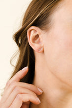 Load image into Gallery viewer, *SALE* Individual Tiny Letter Stud Earring - Uppercase Silver