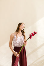 Load image into Gallery viewer, Cream Leather & Brass Oval Accent Earrings