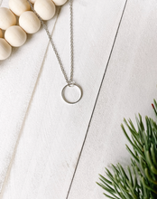 Load image into Gallery viewer, Silver Circle Necklace