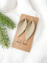 Load image into Gallery viewer, Putty Tan Leather Earrings