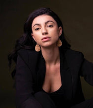 Load image into Gallery viewer, *SALE* Rose Gold Metallic Cork & Leather Teardrop Earrings