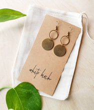 Load image into Gallery viewer, Brass Small Circle Earrings