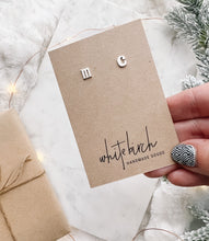 Load image into Gallery viewer, *SALE* Individual Tiny Letter Stud Earring - Lowercase Silver