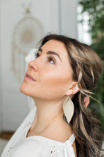 Load image into Gallery viewer, Putty Tan Leather Earrings