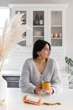 Load image into Gallery viewer, Mustard Yellow Leather & Brass Ring Geometric Earrings