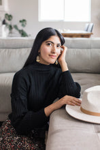 Load image into Gallery viewer, Clay Putty Tan Leather & Brass Sunburst Geometric Earrings