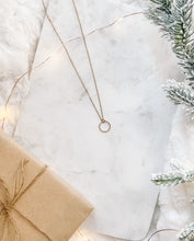 Load image into Gallery viewer, Brass Circle Necklace