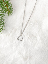 Load image into Gallery viewer, Silver Triangle Necklace
