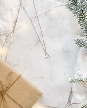 Load image into Gallery viewer, Silver Triangle Necklace