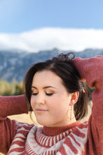 Load image into Gallery viewer, Brass Circle Bar Earrings