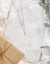 Load image into Gallery viewer, Silver Hexagon Necklace