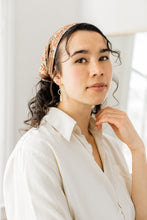 Load image into Gallery viewer, Mini Brass Circle & Bar Statement Earrings