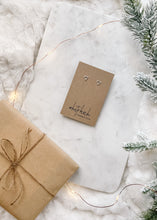 Load image into Gallery viewer, *SALE* Mini Silver Triangle Outline Stud Earrings