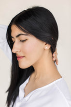 Load image into Gallery viewer, Mini Brass Hexagon Stud Earrings