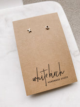 Load image into Gallery viewer, *SALE* Individual Tiny Letter Stud Earring - Uppercase Silver