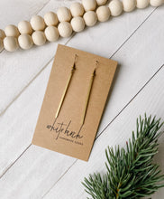 Load image into Gallery viewer, Brass Bar Earrings