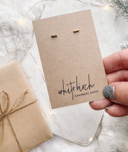 Load image into Gallery viewer, *SALE* Mini Distressed Brass Bar Stud Earrings