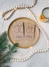 Load image into Gallery viewer, Brass Circle Statement Earrings