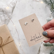 Load image into Gallery viewer, *SALE* Mini Silver Mountain Stud Earrings