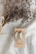 Load image into Gallery viewer, Putty Tan Leather Earrings