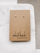Load image into Gallery viewer, Gold Single Letter Stud Earrings